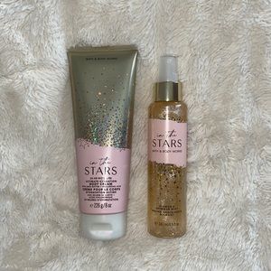 in the stars body lotion and diamond shimmer body mist